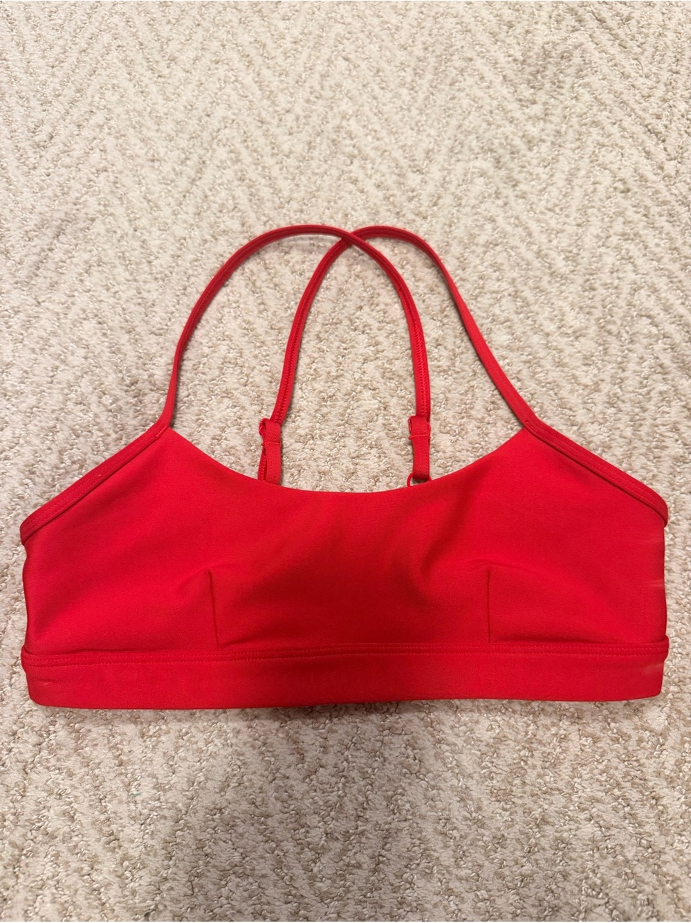 Alo red sports bra